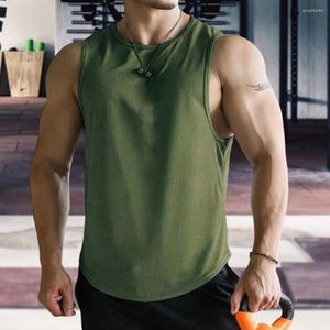 Tampo masculino Tops Men da moda Vest 3D Cutting O-Gobes Anti-pilão Gym Gym Top Sport Sport Wicking