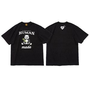 Human fez divertido impressão de bambu designer de algodão, marca de camiseta, camiseta curta de manga curta para homens para homens lazer High Street Human Made Tshirt Clothing 204