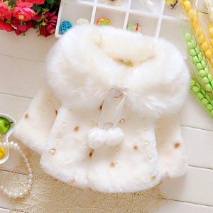 Jackets Style Baby Toddler Infant Girls Clothes Cute Fleece Fur 2023 Winter Warm Coat Outerwear Cloak Jacket Kids