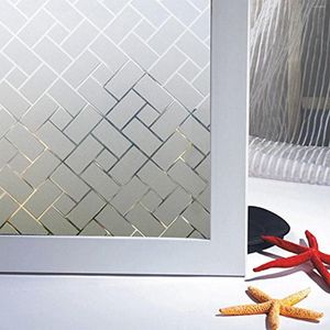 Fönsterklistermärken limfri frostad glasfilm badrumsdörr integritet skuggning lätt transmission statisk elektricitet