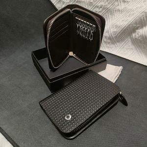 Keychain Mini Zipper Wallet Men Credit Cardholder Pen Case Designer Coin Purse ID Storage Bag Original Box