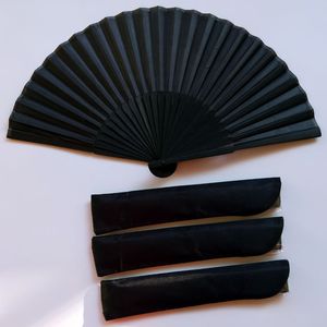 Chinese Style Black Vintage Hand Fan Folding Fans Dance Wedding Party Favor A3