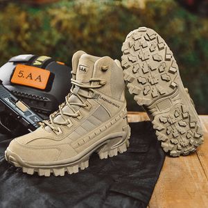 Calzature da escursionismo Alta qualità plataforma homens do exrcito tamanho grande 46 militar ttico homens ar livre anti-skid trekking prova dwaterproof gua homem P230511