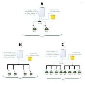 Attrezzature per l'irrigazione 2 4 8 Testa Regolatore automatico della pompa Fiori Piante Sistema di timer per dispositivo di irrigazione a goccia per irrigatore domestico per esterno