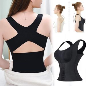 Women's Shapers Women Reducing Girdle Posture Corrector Bra Waist Trainer Girdles Body Shaper Corset Seamless Underwear Cross Back Tank Tops