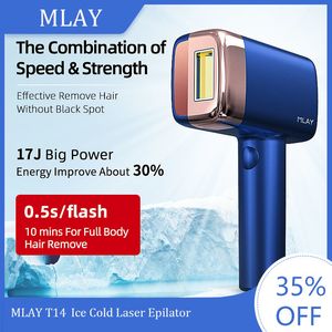 MLAY T14 IPL Laser Epilator, 500000 Flashes Hair Removal Machine with Ice Cooling Function for Women and Men
