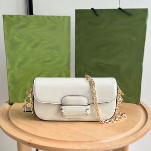2023 Модная женская сумка Дизайнерская сумка через плечо с кожаной сумочкой на цепочке 735178