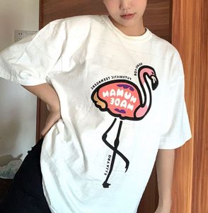 T-shirt a maniche corte in cotone di bambù con stampa divertente HUMAN MADE per uomo e donna Chenghao01 613