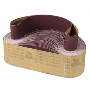 Finishing Products 10 pieces 75x53m Sanding Belts Coarse to Fine Grinding Belt Grinder Accessories for Sander Power Rotary Tools 230511