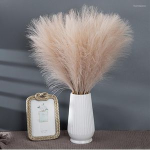 Flores decorativas 1/5pcs Pampas artificiais buquê de grama para a decoração de festas de casamento da sala de quarto de casa