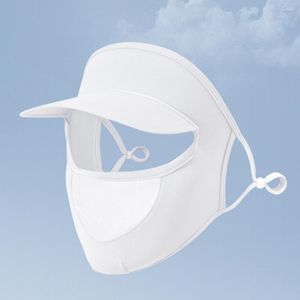 Sciarpe Fashion Face Guard Hat Copricapo sportivo da esterno in seta pieghevole anti-UV sottile