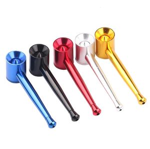 Smoking Pipes The new 96mm metal free portable aluminum cigarette holder pipe can be rotated out of the mesh free pipe at the bottom
