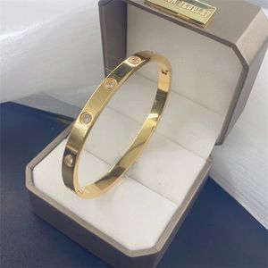 6mm tunn titanståldesigner Kvinnor Män älskar armband armband silver rosguld skruvskruvmejsel nagelbangle armband par smycken ingen allergisk