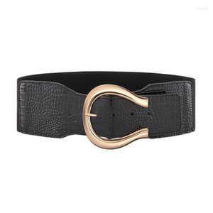 Пояс Jovivi Women Vintage Elastic Belt Crocodile Patter