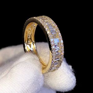 Ny design 18K Solid Gold Stone Ladies Engagement Wedding Rings Set Women D Color VVS Diamond Jewelry Moissanite Ring