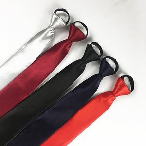 TIE GROOM TIE MEN SHIPPER TIE 5 * 38CM LAZY MAN Solid Navy Red Black Tie