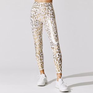 Активные брюки с высокой талией леопардовый принцип.