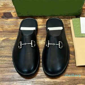 2023-Designer Men's Slipper Slip-on Sandal Slippers Canvas Rubber Sole Low Heel Mules Flip Flops Casual Wear Lazy Shoes Gift For Men half Slides 39-46