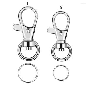 Keychains Metal Mini Swivel Hummer Clasps Premium Lanyard Snap Key Hooks For Rings dragkärl Hantverk Klipp smycken Keychain Wholesales