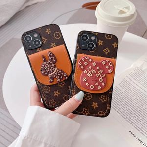 美しいiPhone電話ケース15 14 Pro Maxury Leather Card Slots Wallet Purse 16 15Pro 14Pro 13Pro 12Pro 11Pro 13 12 11 XS XR 8 7 13 12ロゴボックスパッキング付きミニケース