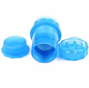 Smoking Pipes 93MM diameter transparent window 3-layer plastic manual cigarette grinder accessory