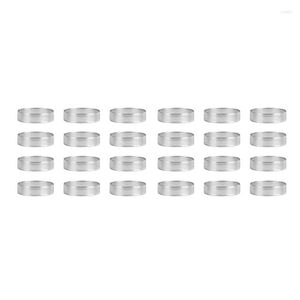 Baking Moulds 24 Pack Stainless Steel Tart Rings 3 In Perforated Cake Mousse Ring Mold Round Tools