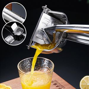 Fruit Vegetable Tools Manual Juice Squeezer rostfritt stål citronfrukter handtryck orange juicer granatäpple citron pressar kök tillbehör 230511