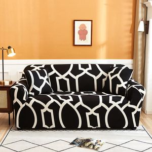 Stuhlhussen Nordic Floral Elastic Schnittsitz Sofabezug Set Chaise Long Couch Slip Sessel L-Form Fall für Wohnzimmer HomeChair