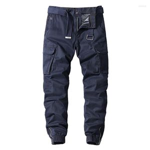 Calça masculina Homens 2023 Hip Hop Streetwear Pant Fashion Troushers Multi-Pocket Casual Joggers Sortpants