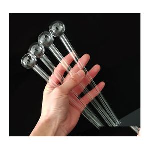 Tubos de fumantes queimador de óleo Tubacco de vidro Tubacco de 20 cm de comprimento Tubos de espessura de 7,9 polegadas Clear Pyrex Dips Water para Bong Dab Bubble Tran Dhye9