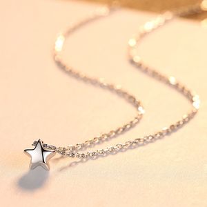 Современный стиль S925 Серебряная пентаграмма дизайн подвесной ожерелье женское модное ожерелье Ожерелье женская сексуальная сеть воротнич