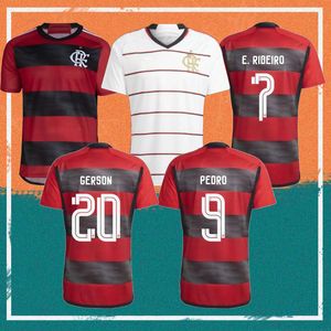 Camisas de futebol do Flamengo 23/24 Home E. RIBEIRO THIAGO MAIA PEDRO GABI Maillots foot DE ARRASCAETA ANDREAS DAVID LUIZ B.HENRIQUE VIDAL MATHEUZINHO Camisa de futebol