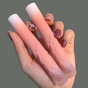 Lip Gloss 6 Colors Waterproof Nude Butterfly Pink Appearance Long Lasting Makeup Tint Glitter Cosmetice Tools