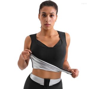 Kadın şekillendiricileri kadın sauna yelek termo ter takım elbise zayıflama gövdesi Shper bel antrenör fitness shapewear egzersiz tank üstleri