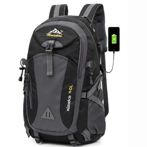 Schultaschen 40L Unisex Wasserdichter Männer Rucksack Reiserucksack Sporttasche Pack Outdoor Bergsteigen Wandern Klettern Camping Rucksack für Männer 230509