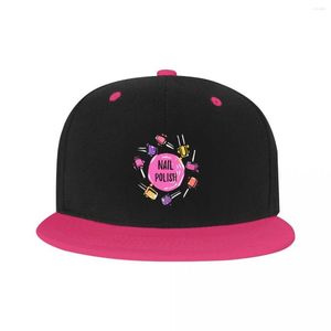 Ball Caps punk paznokcie lakier Hip Hop Baseball Cap Women Mężczyźni Oddychający tata kapelusz snapback