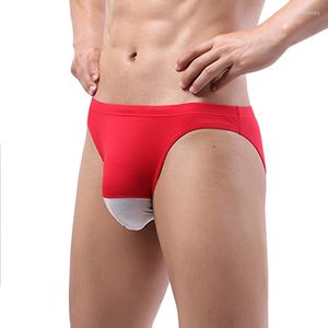 Underbyxor smart-menmode trosor män underkläder trosor mesh penis påse sexig bikini låg stigning glider hombre underkläder