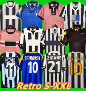 97 98 Del Piero Retro Soccer Jerseys Zidane Vialli Football camisa 1984 1991 92 94 95 96 1999 2000 01 02 03 04 05 2012 2012 Vintage Davids Inzaghi Classic Maillot de Foot