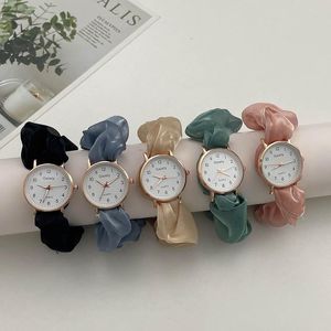 Zegarek Stylowy kreatywny Wstążka Moda cyfrowa Mała bajkowa elegancka osobowość studentka dziewczyna bez zapięcia bransoletka zegarka WatchWristwa