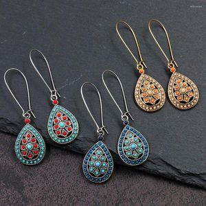 Серьги с серьгами Винтаж Boho India Ethnic Water Drip Beads Drop для женщин женские аксессуары для свадебной вечеринки 2023