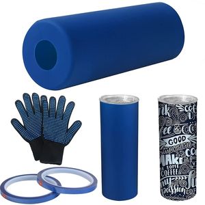 Andra Home Garden SubliMation Blanks Silicone Bands Sleeve Kit för Tumblers 20 oz Skinny Wraps I stället krymper papper i ugn 230510