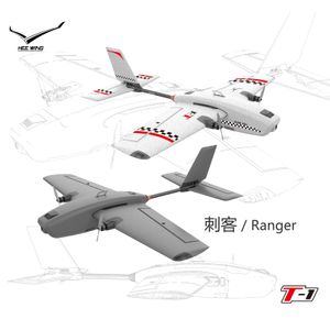 電気/rc航空機hee翼/heewing RCレンジャーT-1 FPV飛行機730mm翼幅epp fpv plane-pnp pro/hee wing t1デュアルモータープレーン230512