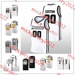 Noah Locke Jayden Pierre Providence Friars Jersey de basquete 3 Quanta Berry 0 Alyn Raid 4 Jared Bynum 5 Ed Croswell Providence Jerseys Custom Stitched Mens Youth