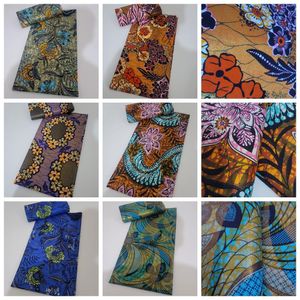 Tkanina prawdziwa prawdziwa bawełna woskowa tkanina 2022 Wysokiej jakości złoty tkanina Ankara African Real Wax Print Bawełna 6yard