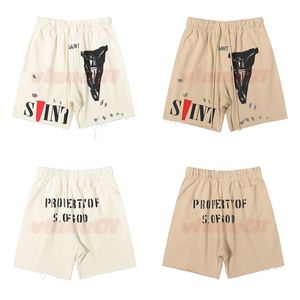 Summer Designer Casual Shorts Mens Pure Cotton Terry Shorts Pant With V Letters Män kvinnor unisex sport korta byxor storlek s-xl