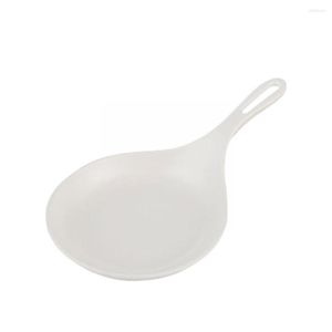 Zestawy naczyń stołowych 1PC plastikowe płyty fondue rączka łyżka łyżka koreańska restauracja przekąski przekąski serwowanie tacki obiadowej bufet L3P1