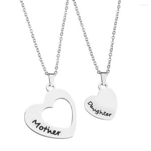 Chains Heart Stainless Steel Necklaces Color Mother's Day Mother And Daughter Dainty Gifts Romantic Minimalist For Women