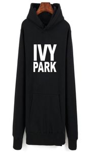 Beyonce Ivy Park Fashion tem tema de inverno moletons moletons de manga definida Letras de manga moleto