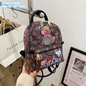 wholesale ladies shoulder bag 3 colors sweet and cute small fashion handbag thickened graffiti printed backpack wear-resistant outdoor leisure backpacks 1206#