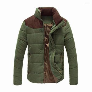 Männer Unten Winter Jacke Mode Blouson Homme Männlich Stehen Kragen Business Mantel Lässig Warm Halten Splice Baumwolle Kleidung Tops